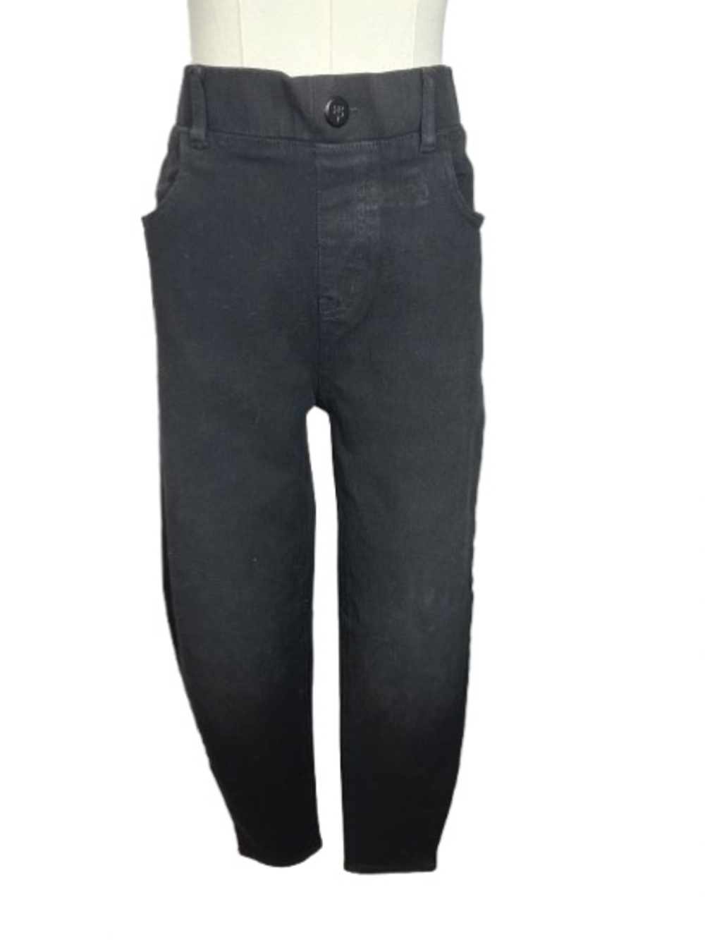 Betabrand Women’s Slim Straight Jeans in Black